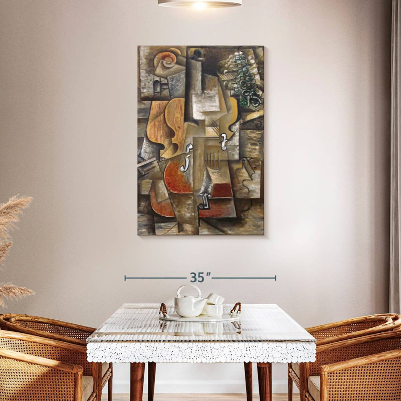 Avery Violin And Grapes, 45" H x 30" W