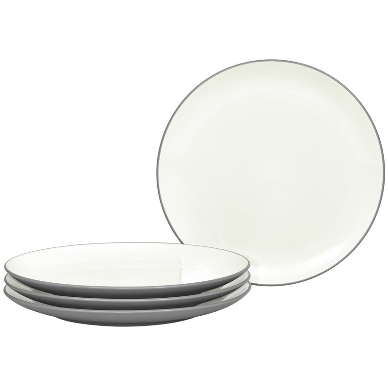 Noritake Colorwave Coupe Dinner Plates, 10-1/2", Slate