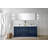 Lafarre 72 in W x 20 in D Double Bath Vanity and Gun Metal Faucet Set-113057314-104786881