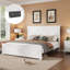 Lit plateforme en bois avec station de charge USB, aucun sommier nécessaire-991470736-991470741