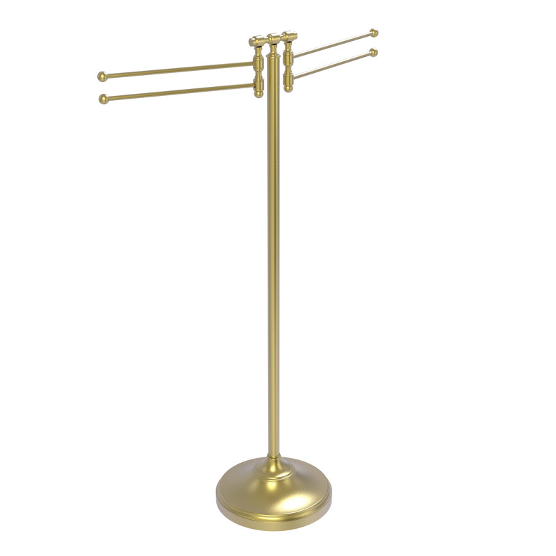 Porte-serviettes sur pied plancher Gober, Laiton satiné