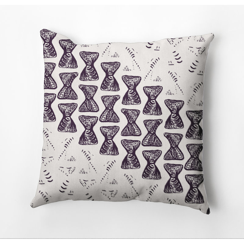 Housse de coussin carré et insert, Violet, 20 po X 20 po, Oui
