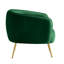 Fauteuil demi-tonneau en velours Priebe-1158912871