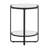 Brendis Mirrored Glass Top End Table