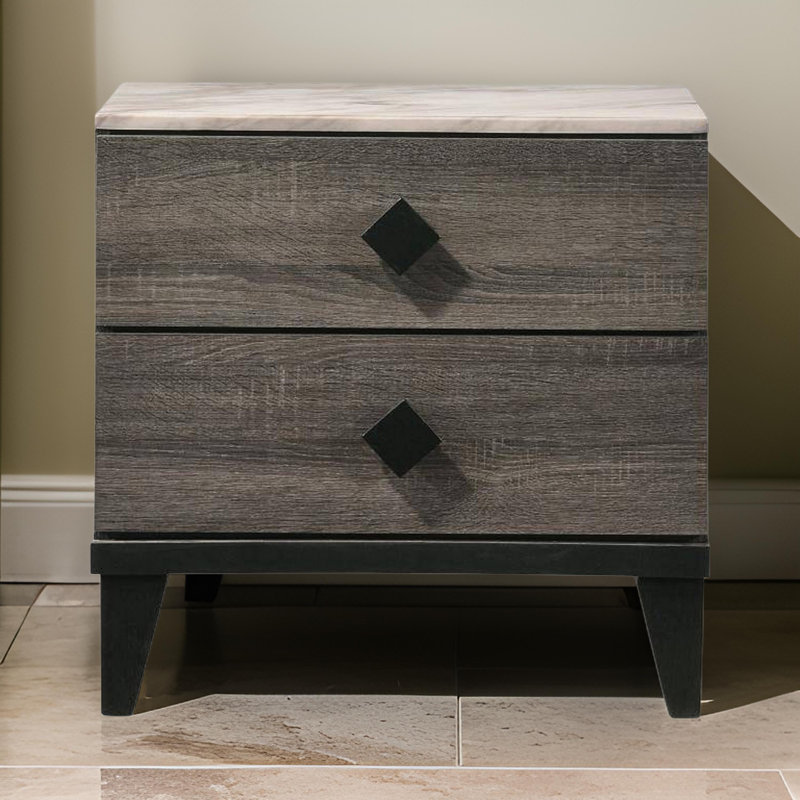 Justina 23.25'' W Nightstand, Gray