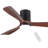 52" Intergrated Led Ceiling Fan Lighting With Solid Wood Blade