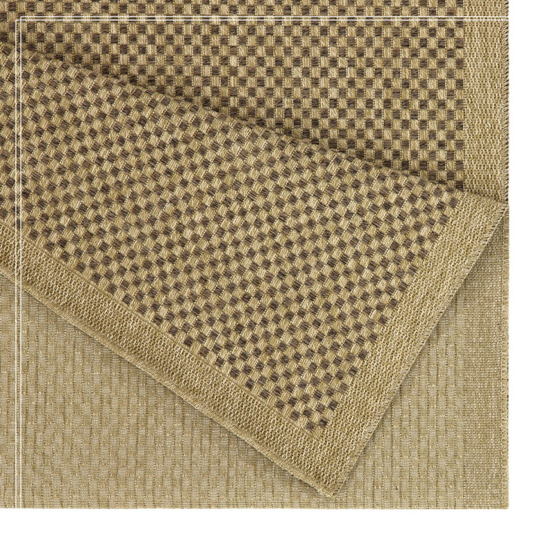 Jute/Mocha Indoor/Outdoor Area Rug, Runner 2'7" x 7'3"