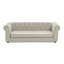 Élégant lit pour animaux de compagnie rectangulaire pour chiens grands et surdimensionnés, canapé-lit surélevé durable, canapé pour chien confortable, canapé pour chien en lin moderne et tendance - beige-246221899