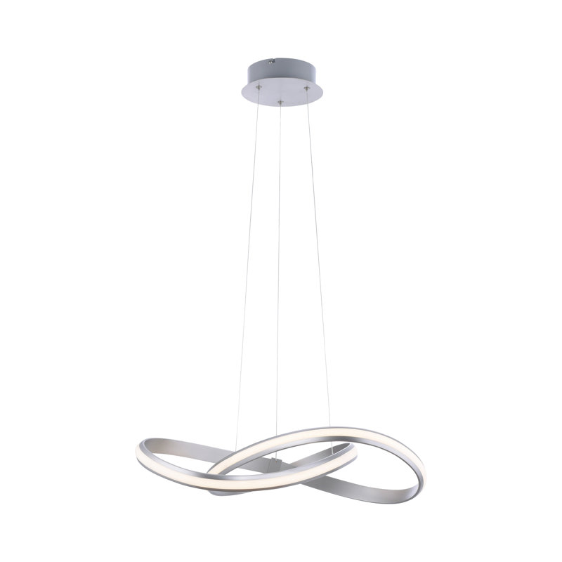 Palais 1 - Light Steel LED Geometric Pendant