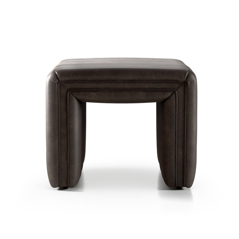 Augustine Ottoman, Deacon Wolf Genuine Leather