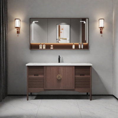 Armoire de salle de bain rétro, simple et légère