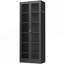 Armoire de cuisine en métal - 72 po de hauteur avec 5 tablettes réglables, armoire autoportante noire pour cuisine / garde-manger / salle de bain