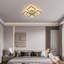 8-Light 60cm Modern Ceiling Light, Dimmable LED Flush Mount with Remote, Rectangle Acrylic Chandelier-933874084