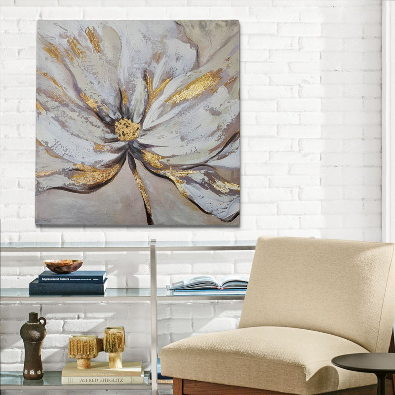 Elena - peinture sur toile tendue, L 20 po x H 20 po