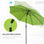 Poteet 2.7M Garden Parasol Umbrella Aluminium Frame-1416486011