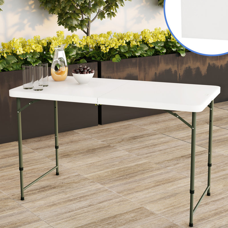 121.9cm Rectangular Adjustable Folding Table