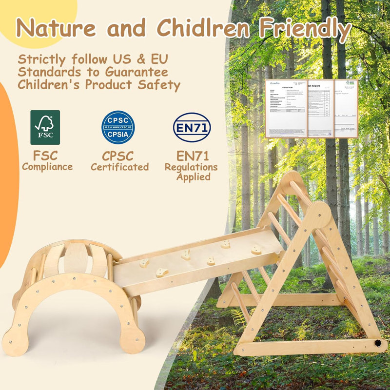 Deformable Pikler Triangle Set 20+ Modes Montessori Climbing Toy
