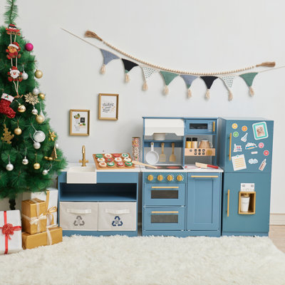 Cuisine modulaire en bois pour enfants Teamson Kids Little Chef Atlanta +17 Accessoires et jouets interactifs