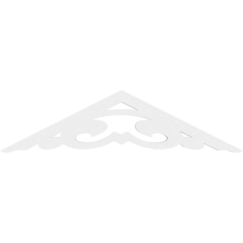 Preston Signature Urethane Gable Pediment, Primed Tan, 9"H x 36"W, 6/12