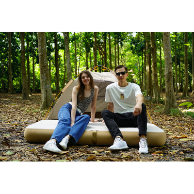 Grand matelas pneumatique - Lit de camping gonflable avec pompe électrique, portatif pour la maison, les voyages et les invités, matelas gonflable durable avec housse de matelas