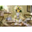 Violet Check Tabletop Pedestal Urn