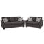 Ensemble de canapé et causeuse en tissu Beauchamp, gris anthracite-122099451
