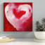 «Hot Pink Heart» par Linda Woods, art mural sur toile-28020590