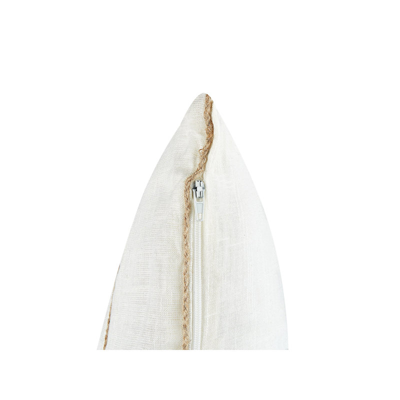 Berklie Striped Square Throw Cushion, White