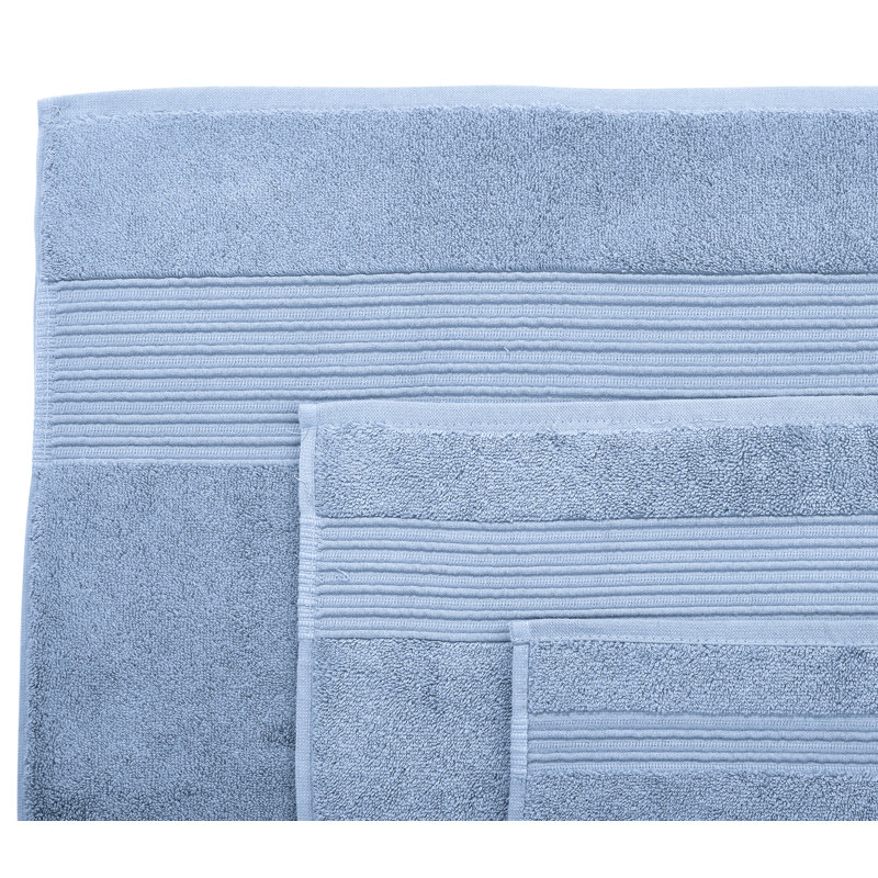 Ensemble de serviettes 6 pièces Adalrik, Denim