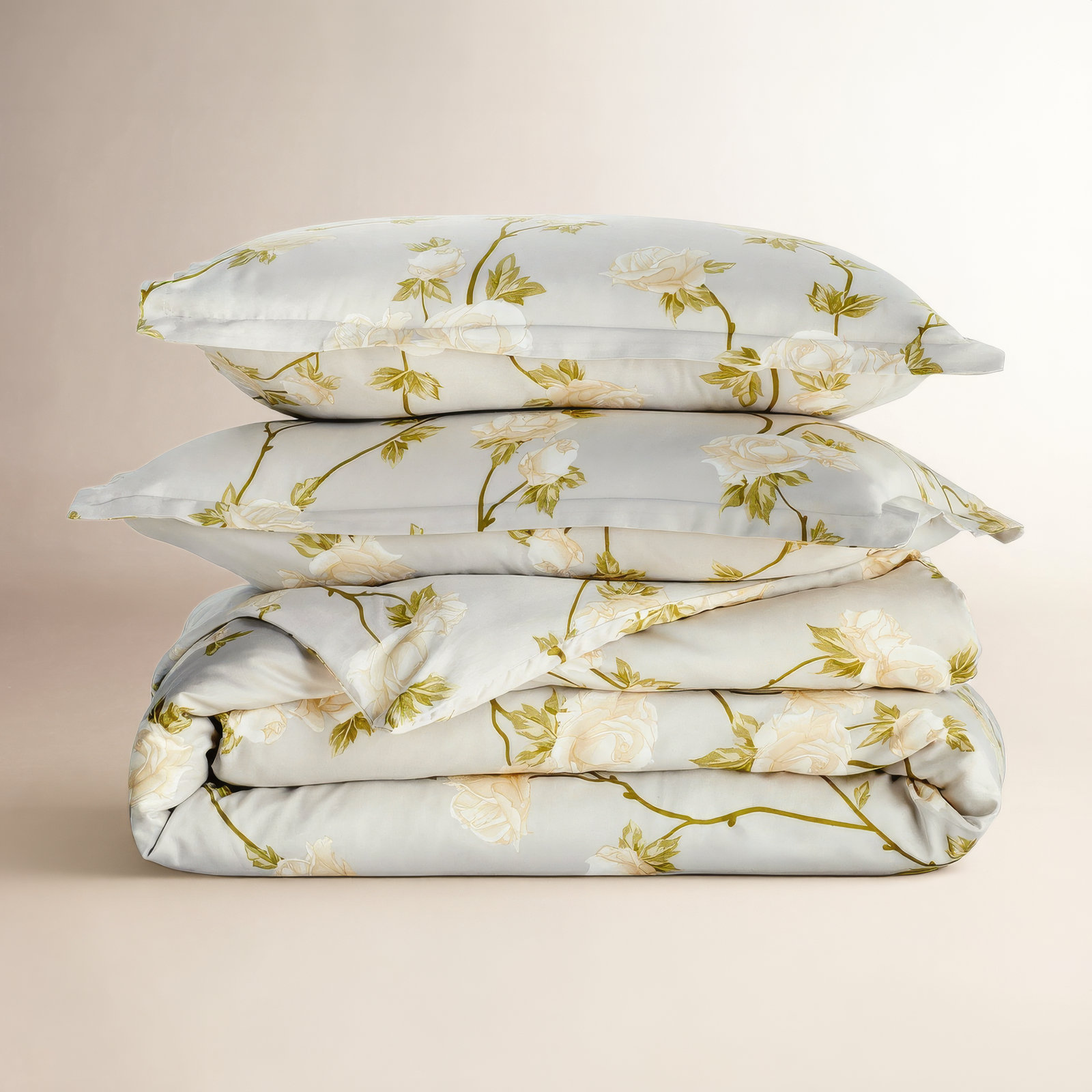 Auren Cotton Duvet Cover Set, King Duvet Cover + 2 King Sham