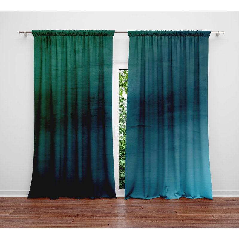 Semi Sheer Curtains / Drapes Pair, 20" W x 52" L
