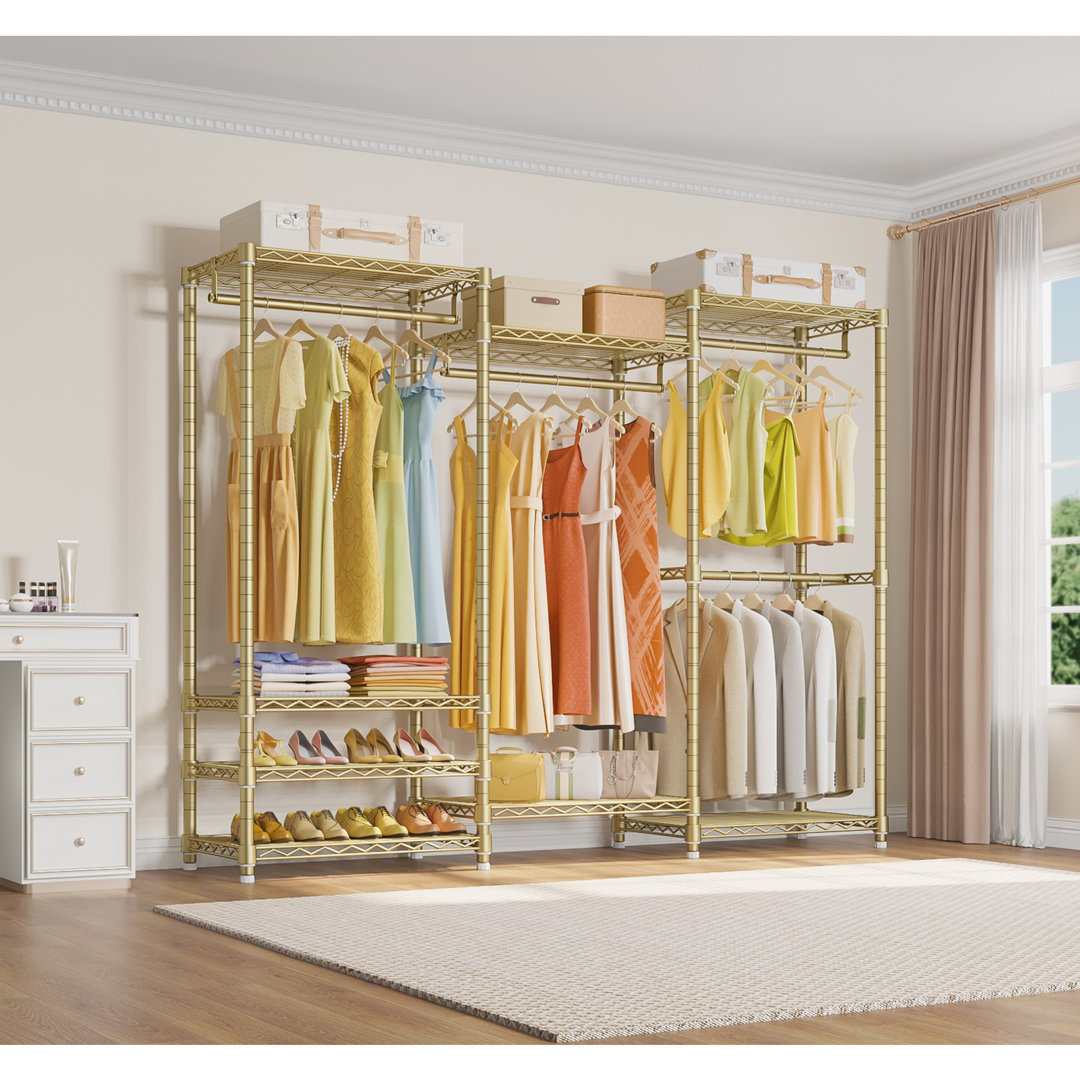 VIPEK V5 Heavy Duty Clothes Rack, Max Load 890LBS, Gold VIPEK