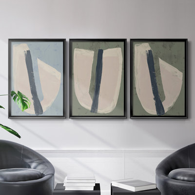 Toile encadrée de qualité supérieure «Paper Slice II» - prête à être accrochée