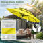 3 m 3-Tier Solar Patio Umbrella,32 LED Lights Patio Table Umbrellas With Tilt And Crank,8 Sturdy Ribs For Market, Beach, Pool, Garden, Deck, Backyard-1214795738