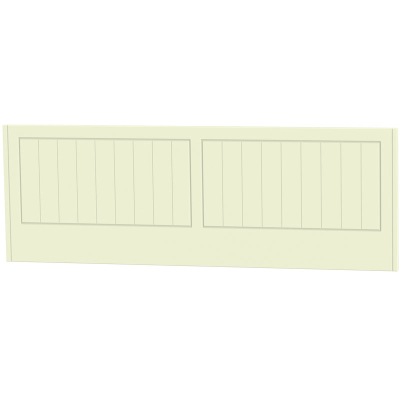 Fully Assembled Saxena Headboard, Cream, King (5')