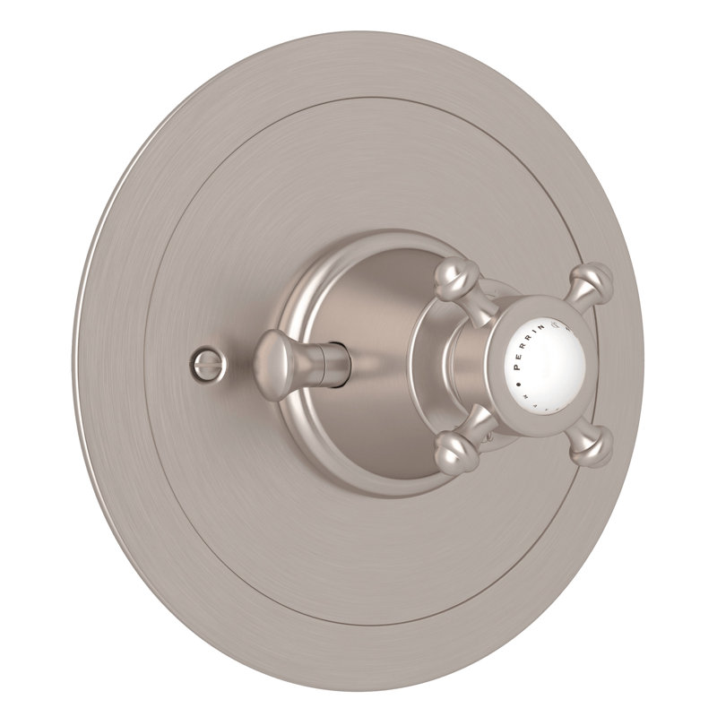 Georgian Era™ 3/4" Round Thermostatic Trim without Volume Control, Satin Nickel