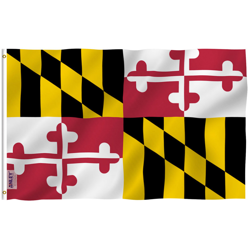 Maryland State Flag 36 x 60 in. House Flag
