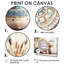 «Blue Brown Native Art Pottery Serenity - Boho Pottery», ensemble de reproductions d'art mural-107182020-107182025