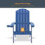 Chaise en plastique résistante aux intempéries Sareen Adirondack Chair-237794826