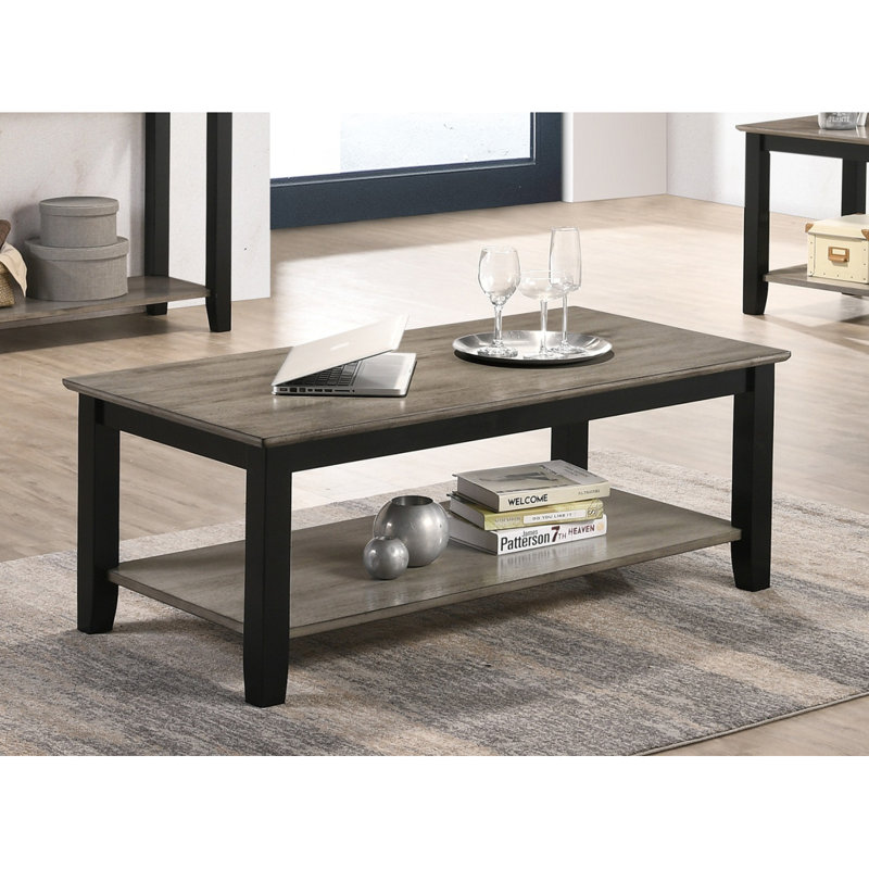 Table basse avec tablette ouverte
