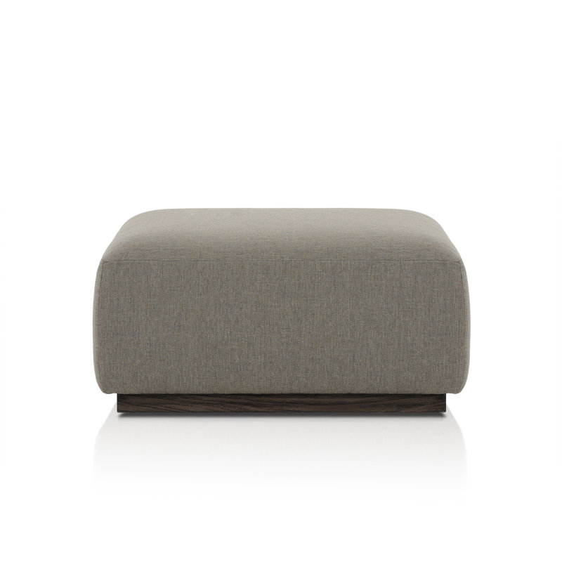 LENOX Modular Ottoman, Dark Brown, Dark Gray Polypropylene/Olefin
