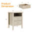 Philomena 2 Drawer Nightstand-561412722