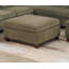 Mobilier de salon contemporain modulaire en coin en tissu de chenille de couleur brun clair 1pc OTTOMAN