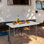 48 in. L Plastic / Acrylic Rectangular Adjustable Folding Table Picnic Table