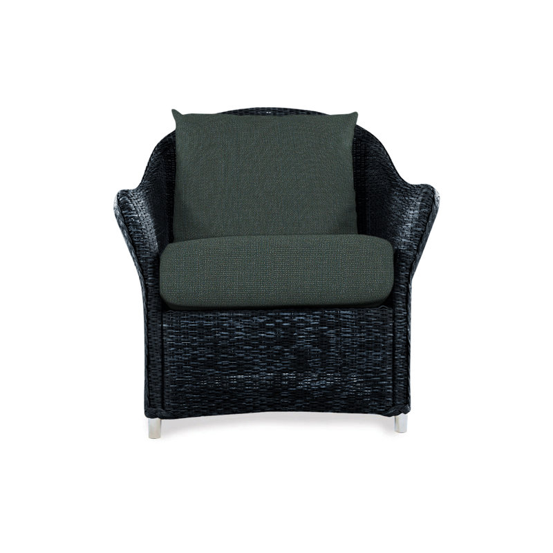 Weekend Retreat Outdoor Lounge Chair, Demo Oatmeal, Ebony