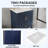 30" Freestanding Solid Wood Premium Grade Bath Vanity, Sink Cabinet with Top-104076252