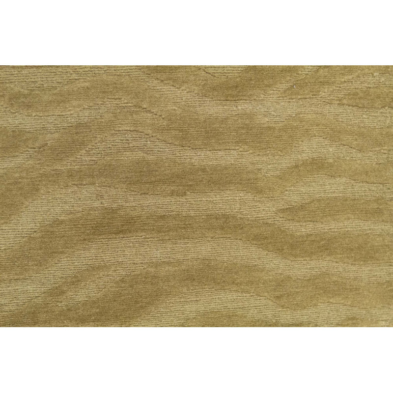 Wool Animal Print Area Rug in Beige/Brown