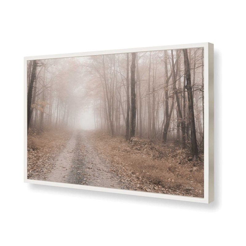 «Fallen Leaves» par Lori Deiter, reproduction d'art, L 30 po x H 20 po, Blanc, Impression encadrée
