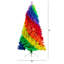 6Ft. Artificial Rainbow Christmas Tree