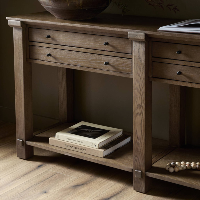 Gardendale 94'' W Solid Wood Console Table